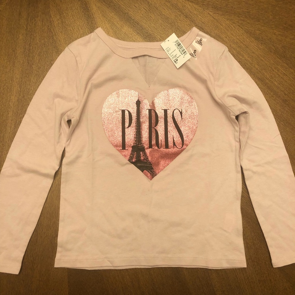 Glittery Paris Long-Sleeve Paris Shirt